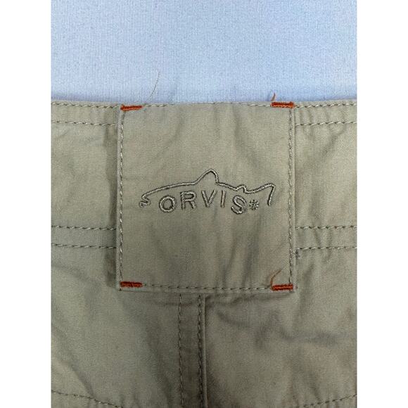 Orvis Trout Bum Men's Straight Leg Beige Outdoor Pants - Size 32 (33x29) - Picture 3 of 5